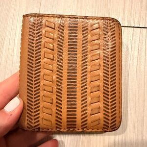 Elegant Tan Patterned Women’s Card Holder